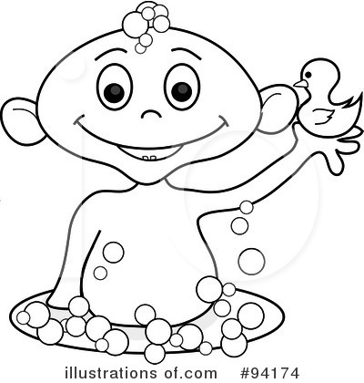 Royalty-Free (RF) Bath Time Clipart Illustration by Pams Clipart - Stock Sample #94174