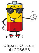 Battery Character Clipart #1396666 by Hit Toon