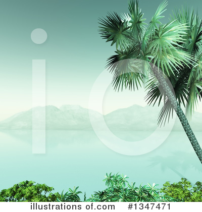Palm Tree Clipart #1347471 by KJ Pargeter