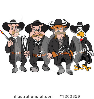Cowboy Clipart #1202359 by LaffToon