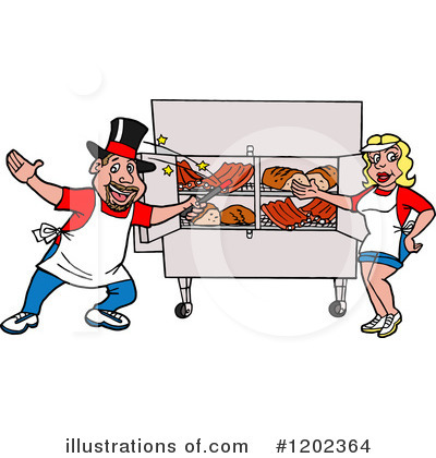 Barbeque Clipart #1202364 by LaffToon