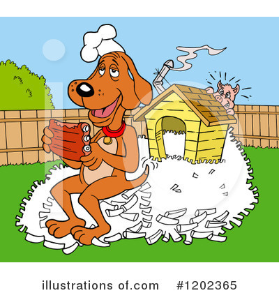 Dog House Clipart #1202365 by LaffToon