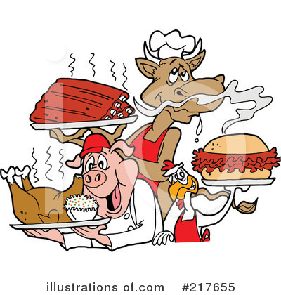 Barbecue Clipart #217655 by LaffToon