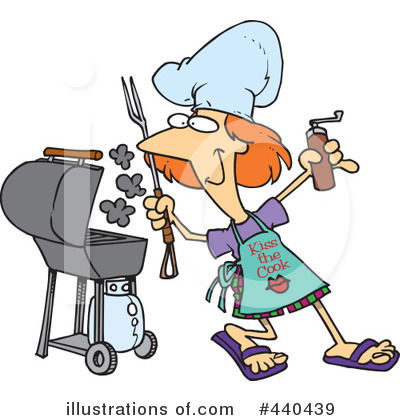 Royalty-Free (RF) Bbq Clipart Illustration by toonaday - Stock Sample #440439