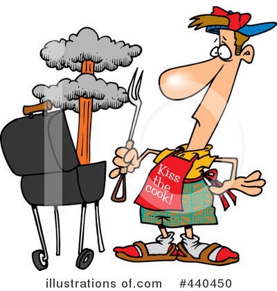 Royalty-Free (RF) Bbq Clipart Illustration by toonaday - Stock Sample #440450