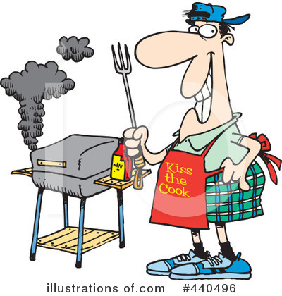Royalty-Free (RF) Bbq Clipart Illustration by toonaday - Stock Sample #440496