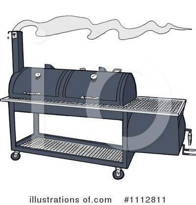 Bbq Smoker Clipart #1112811 by LaffToon