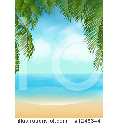 Royalty-Free (RF) Beach Clipart Illustration by elaineitalia - Stock Sample #1246344