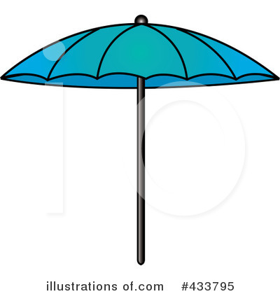 Royalty-Free (RF) Beach Umbrella Clipart Illustration by Pams Clipart - Stock Sample #433795
