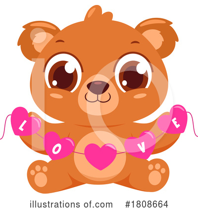 Royalty-Free (RF) Bear Clipart Illustration by Hit Toon - Stock Sample #1808664