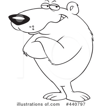 Royalty-Free (RF) Bear Clipart Illustration by toonaday - Stock Sample #440797