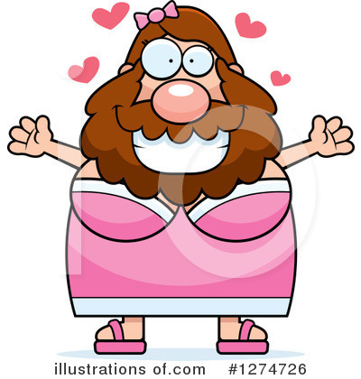 Royalty-Free (RF) Bearded Lady Clipart Illustration by Cory Thoman - Stock Sample #1274726