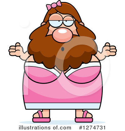 Royalty-Free (RF) Bearded Lady Clipart Illustration by Cory Thoman - Stock Sample #1274731