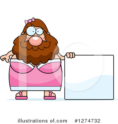 Royalty-Free (RF) Bearded Lady Clipart Illustration by Cory Thoman - Stock Sample #1274732