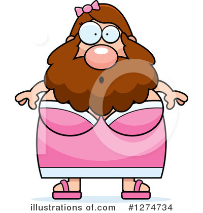 Royalty-Free (RF) Bearded Lady Clipart Illustration by Cory Thoman - Stock Sample #1274734