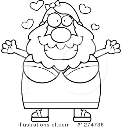 Royalty-Free (RF) Bearded Lady Clipart Illustration by Cory Thoman - Stock Sample #1274736