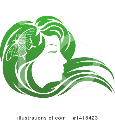 Hairstyle Clipart #1415423 by AtStockIllustration