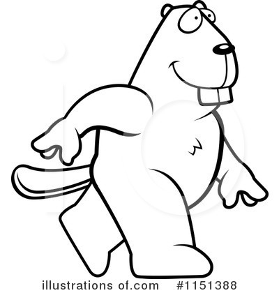 Royalty-Free (RF) Beaver Clipart Illustration by Cory Thoman - Stock Sample #1151388