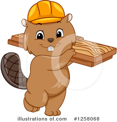 Royalty-Free (RF) Beaver Clipart Illustration by BNP Design Studio - Stock Sample #1258068