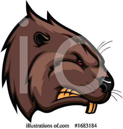 Beaver Clipart #1683184 by Vector Tradition SM