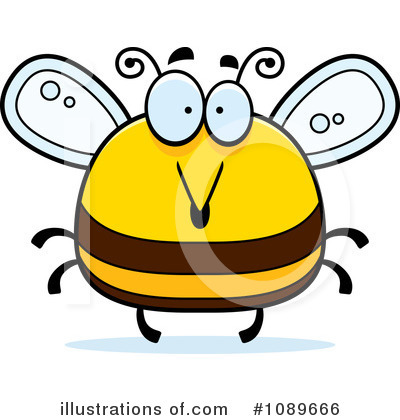 Royalty-Free (RF) Bee Clipart Illustration by Cory Thoman - Stock Sample #1089666