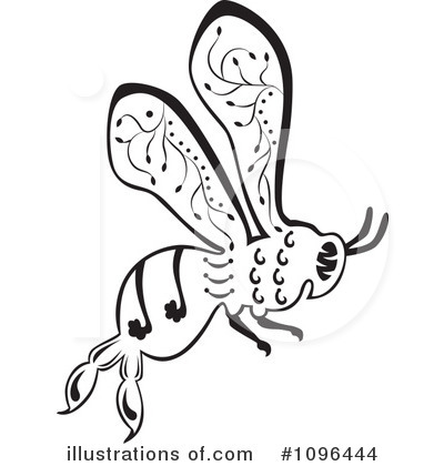 Royalty-Free (RF) Bee Clipart Illustration by Cherie Reve - Stock Sample #1096444