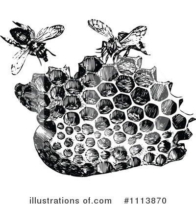 Bees Clipart #1113870 by Prawny Vintage