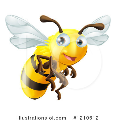 Bee Clipart #1210612 by AtStockIllustration