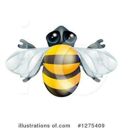 Royalty-Free (RF) Bee Clipart Illustration by AtStockIllustration - Stock Sample #1275409