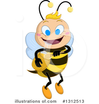 Bee Clipart #1312513 by Liron Peer