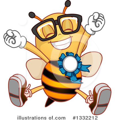 Bees Clipart #1332212 by BNP Design Studio