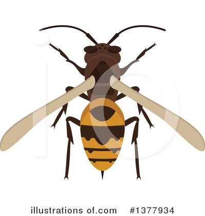 Wasp Clipart #1377934 by Vector Tradition SM