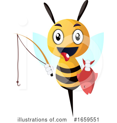 Royalty-Free (RF) Bee Clipart Illustration by Morphart Creations - Stock Sample #1659551