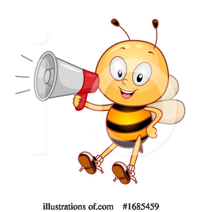 Royalty-Free (RF) Bee Clipart Illustration by BNP Design Studio - Stock Sample #1685459