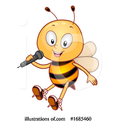 Royalty-Free (RF) Bee Clipart Illustration by BNP Design Studio - Stock Sample #1685460