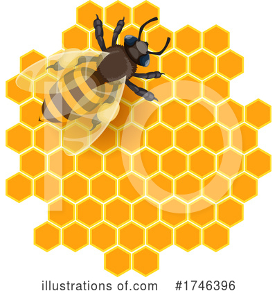 Royalty-Free (RF) Bee Clipart Illustration by Vector Tradition SM - Stock Sample #1746396