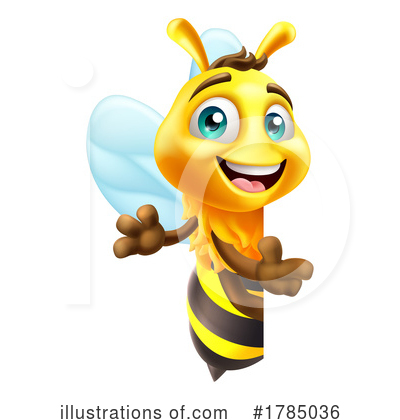 Royalty-Free (RF) Bee Clipart Illustration by AtStockIllustration - Stock Sample #1785036