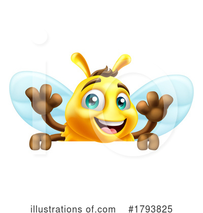 Royalty-Free (RF) Bee Clipart Illustration by AtStockIllustration - Stock Sample #1793825