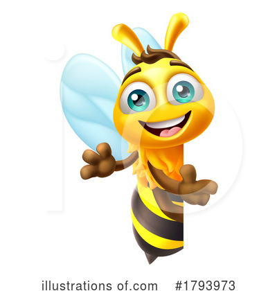 Royalty-Free (RF) Bee Clipart Illustration by AtStockIllustration - Stock Sample #1793973