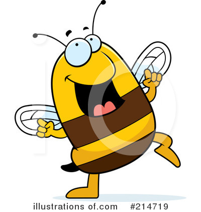 Royalty-Free (RF) Bee Clipart Illustration by Cory Thoman - Stock Sample #214719