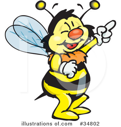 Bee Clipart #34802 by Dennis Holmes Designs