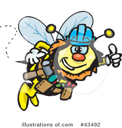 Bee Clipart #43492 by Dennis Holmes Designs