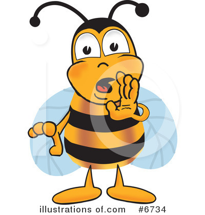 Bee Clipart #6734 by Mascot Junction