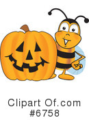 Bee Clipart #6758 by Mascot Junction