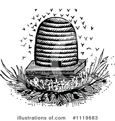 Bees Clipart #1119683 by Prawny Vintage
