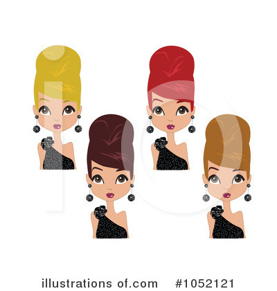 beehive hair clipart