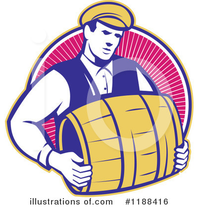 Beer Keg Clipart #1188416 by patrimonio