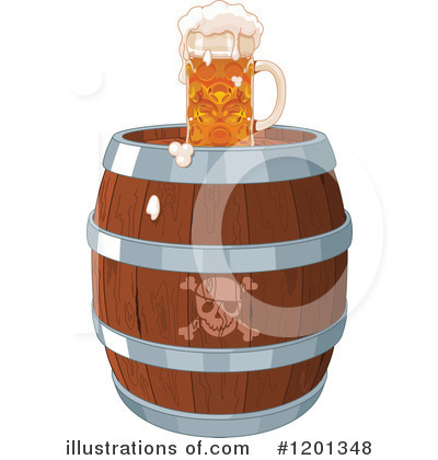 Royalty-Free (RF) Beer Clipart Illustration by Pushkin - Stock Sample #1201348