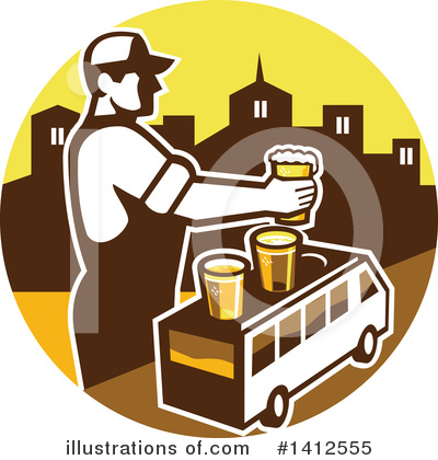 Royalty-Free (RF) Beer Clipart Illustration by patrimonio - Stock Sample #1412555