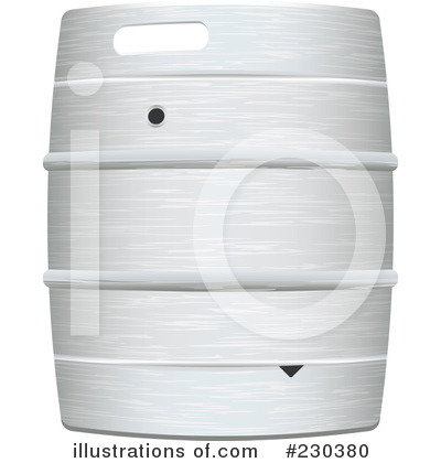 Royalty-Free (RF) Beer Keg Clipart Illustration by michaeltravers - Stock Sample #230380